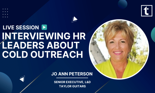 INTERVIEWING HR LEADERS ABOUT COLD OUTREACH JO ANN PETERSON